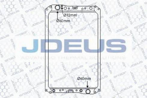 Jdeus 117M04 - Radiators, Motora dzesēšanas sistēma autodraugiem.lv