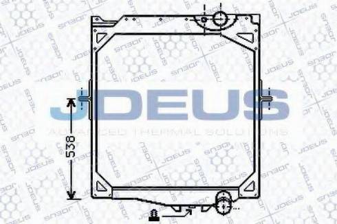 Jdeus 131M08 - Radiators, Motora dzesēšanas sistēma autodraugiem.lv