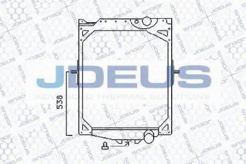 Jdeus 131M03 - Radiators, Motora dzesēšanas sistēma autodraugiem.lv