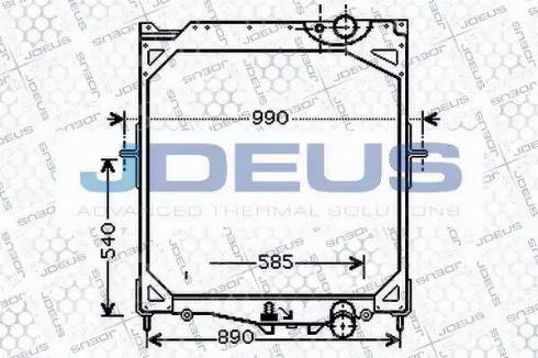 Jdeus 131M11 - Radiators, Motora dzesēšanas sistēma autodraugiem.lv