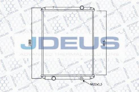 Jdeus 123M03B - Radiators, Motora dzesēšanas sistēma autodraugiem.lv