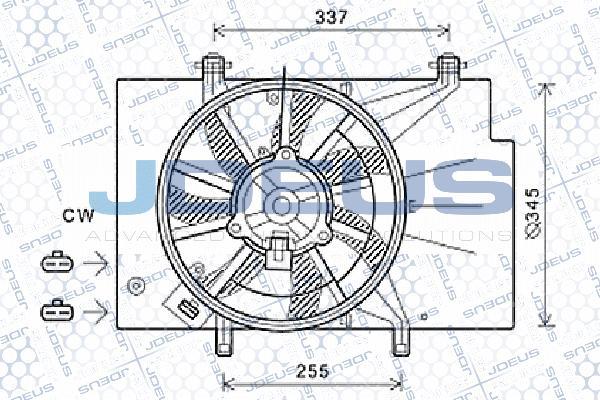 Jdeus EV0120360 - Ventilators, Motora dzesēšanas sistēma autodraugiem.lv