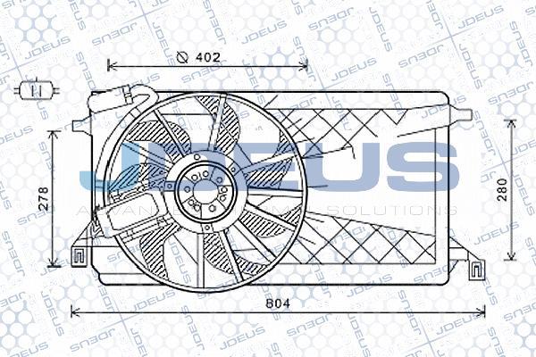 Jdeus EV0121140 - Ventilators, Motora dzesēšanas sistēma autodraugiem.lv