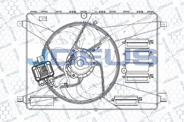 Jdeus EV0121270 - Ventilators, Motora dzesēšanas sistēma autodraugiem.lv