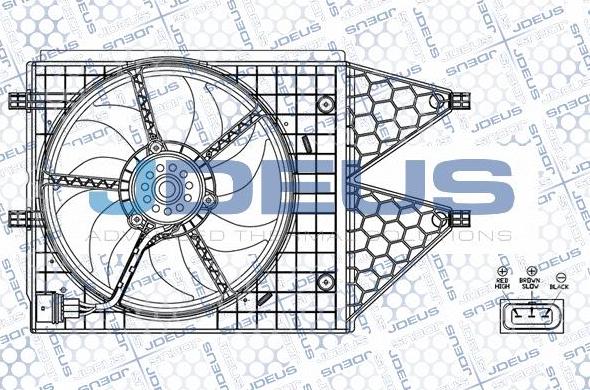 Jdeus EV0250130 - Ventilators, Motora dzesēšanas sistēma autodraugiem.lv