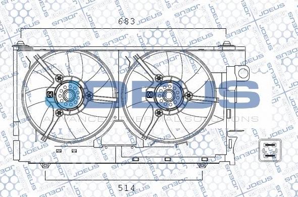 Jdeus EV07M410 - Ventilators, Motora dzesēšanas sistēma autodraugiem.lv