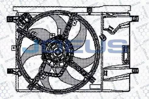 Jdeus EV11M680 - Ventilators, Gaisa kond. sistēmas kondensators autodraugiem.lv
