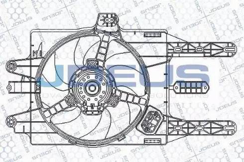 Jdeus EV815600 - Ventilators, Motora dzesēšanas sistēma autodraugiem.lv