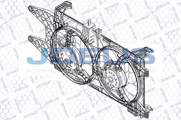 Jdeus EV830600 - Ventilators, Motora dzesēšanas sistēma autodraugiem.lv