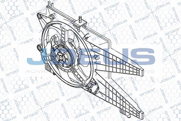 Jdeus EV823500 - Ventilators, Motora dzesēšanas sistēma autodraugiem.lv