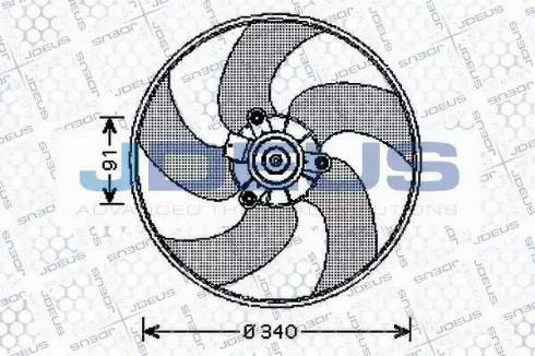 Jdeus EV210300 - Ventilators, Motora dzesēšanas sistēma autodraugiem.lv