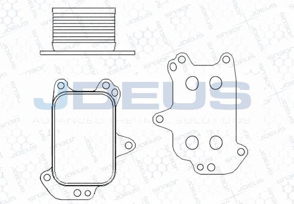 Jdeus M-4210461 - Eļļas radiators, Motoreļļa autodraugiem.lv