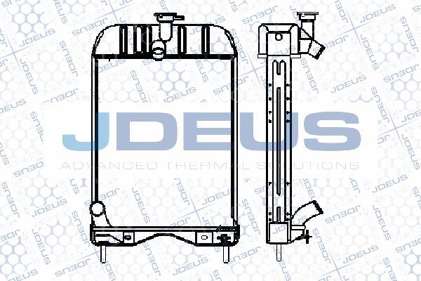 Jdeus M-0980040 - Radiators, Motora dzesēšanas sistēma autodraugiem.lv