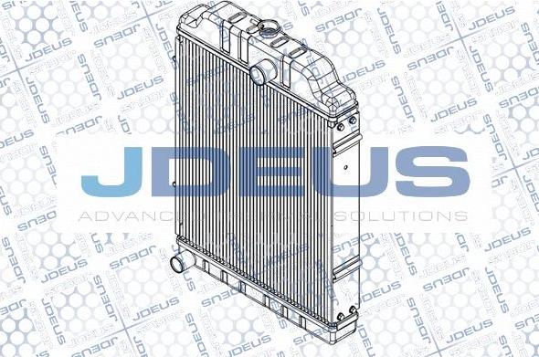 Jdeus M-0980080 - Radiators, Motora dzesēšanas sistēma autodraugiem.lv