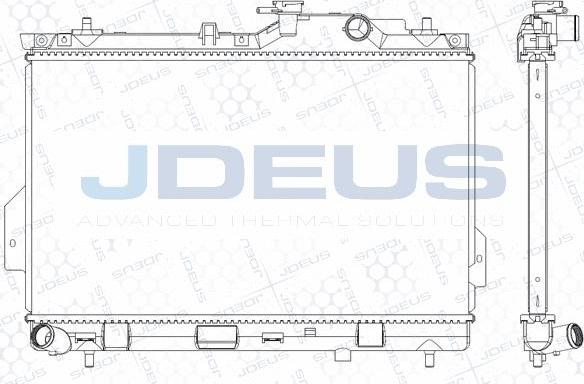 Jdeus M-0540170 - Radiators, Motora dzesēšanas sistēma autodraugiem.lv