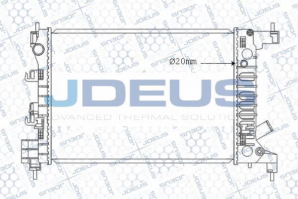 Jdeus M-0560150 - Radiators, Motora dzesēšanas sistēma autodraugiem.lv