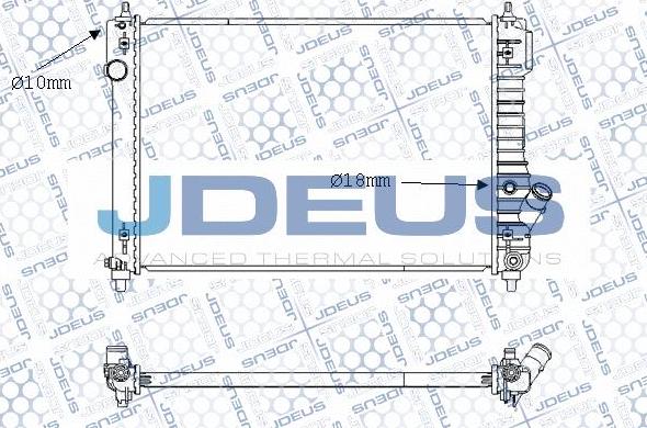 Jdeus M-0560170 - Radiators, Motora dzesēšanas sistēma autodraugiem.lv