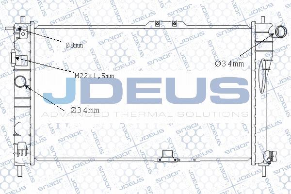 Jdeus M-0560230 - Radiators, Motora dzesēšanas sistēma autodraugiem.lv