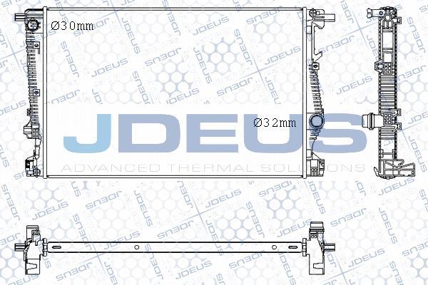 Jdeus M-0570000 - Radiators, Motora dzesēšanas sistēma autodraugiem.lv