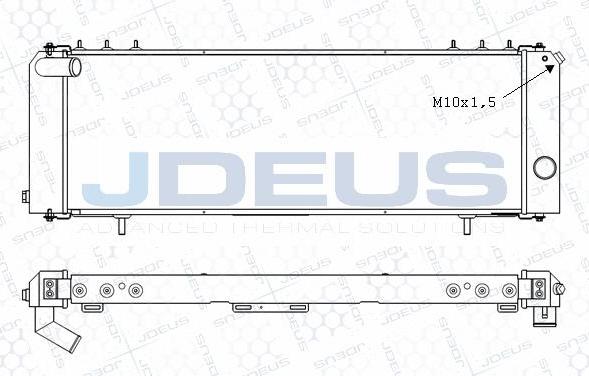 Jdeus M-0570020 - Radiators, Motora dzesēšanas sistēma autodraugiem.lv