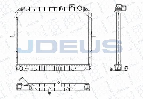 Jdeus M-0650040 - Radiators, Motora dzesēšanas sistēma autodraugiem.lv