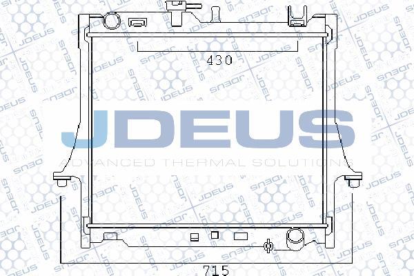 Jdeus M-0040050 - Radiators, Motora dzesēšanas sistēma autodraugiem.lv