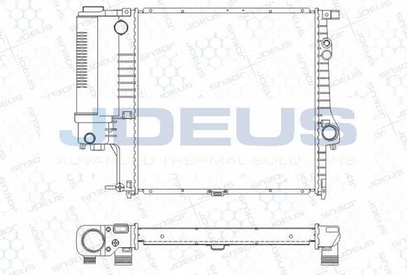 Jdeus M-0050580 - Radiators, Motora dzesēšanas sistēma autodraugiem.lv