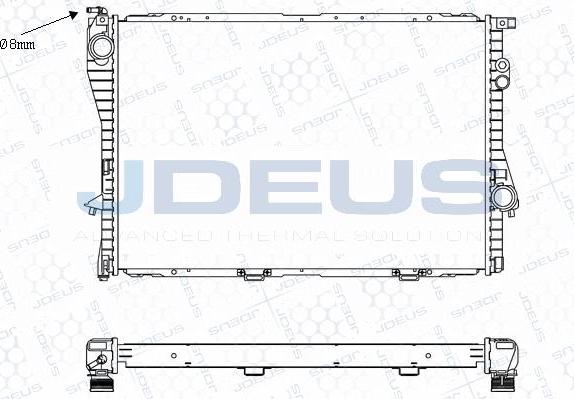 Jdeus M-0050521 - Radiators, Motora dzesēšanas sistēma autodraugiem.lv