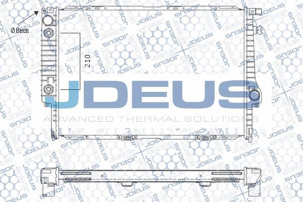Jdeus M-0050070 - Radiators, Motora dzesēšanas sistēma autodraugiem.lv