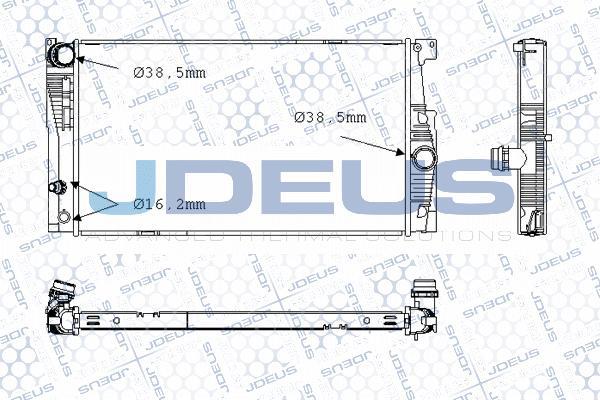 Jdeus M-0050830 - Radiators, Motora dzesēšanas sistēma autodraugiem.lv