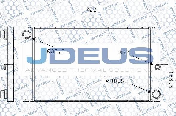 Jdeus M-005025A - Radiators, Motora dzesēšanas sistēma autodraugiem.lv