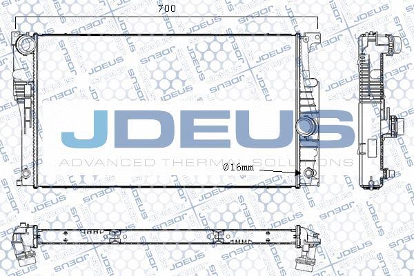 Jdeus M-0050780 - Radiators, Motora dzesēšanas sistēma autodraugiem.lv