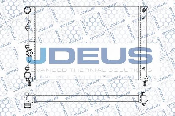 Jdeus M-0000120 - Radiators, Motora dzesēšanas sistēma autodraugiem.lv