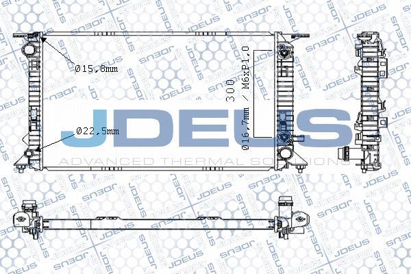 Jdeus M-0010460 - Radiators, Motora dzesēšanas sistēma autodraugiem.lv