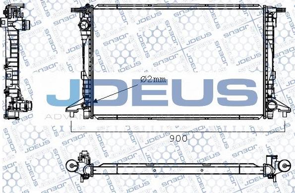 Jdeus M0010620 - Radiators, Motora dzesēšanas sistēma autodraugiem.lv