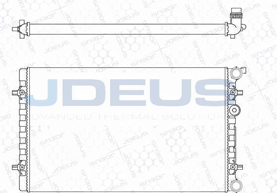 Jdeus M-001019A - Radiators, Motora dzesēšanas sistēma autodraugiem.lv