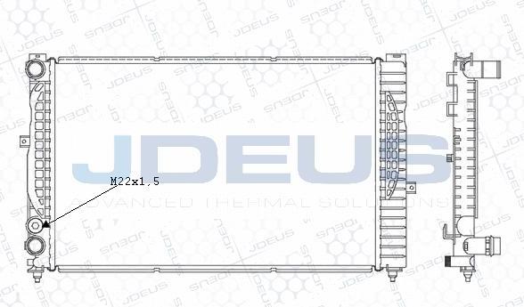 Jdeus M-0010180 - Radiators, Motora dzesēšanas sistēma autodraugiem.lv