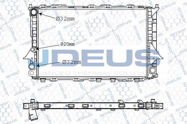 Jdeus M-0010130 - Radiators, Motora dzesēšanas sistēma autodraugiem.lv