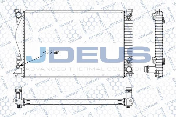 Jdeus M-0010380 - Radiators, Motora dzesēšanas sistēma autodraugiem.lv