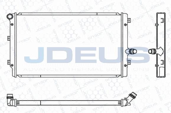 Jdeus M-0010320 - Radiators, Motora dzesēšanas sistēma autodraugiem.lv