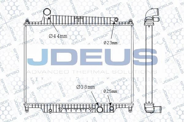 Jdeus M-0020440 - Radiators, Motora dzesēšanas sistēma autodraugiem.lv