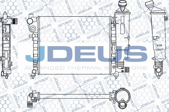 Jdeus M-0070490 - Radiators, Motora dzesēšanas sistēma autodraugiem.lv