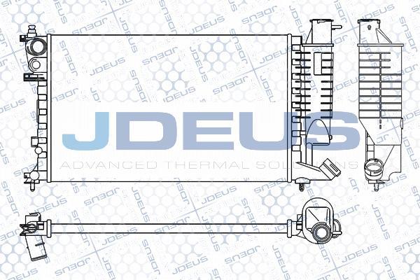 Jdeus M-0070410 - Radiators, Motora dzesēšanas sistēma autodraugiem.lv