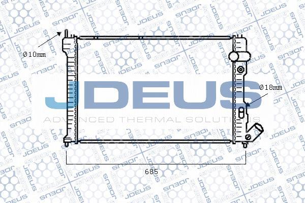 Jdeus M-0070600 - Radiators, Motora dzesēšanas sistēma autodraugiem.lv