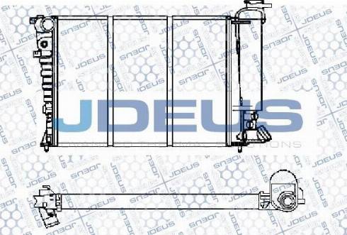 Jdeus M-0070630 - Radiators, Motora dzesēšanas sistēma autodraugiem.lv