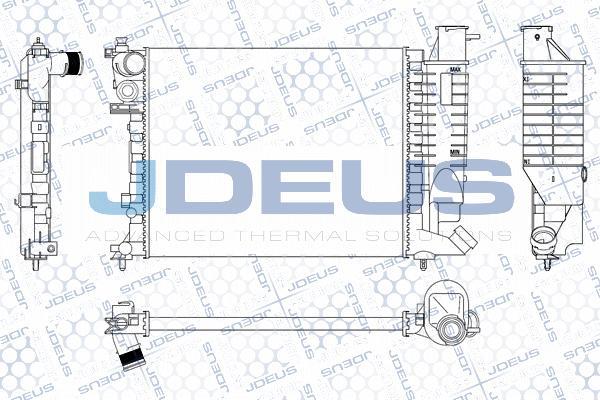 Jdeus M-0070670 - Radiators, Motora dzesēšanas sistēma autodraugiem.lv