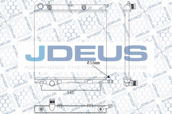 Jdeus M-0070090 - Radiators, Motora dzesēšanas sistēma autodraugiem.lv