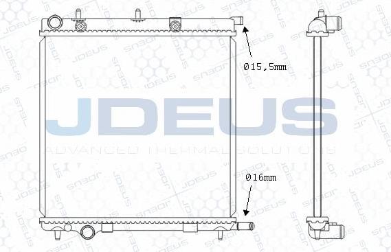 Jdeus M-0070091 - Radiators, Motora dzesēšanas sistēma autodraugiem.lv