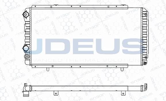 Jdeus M-0070050 - Radiators, Motora dzesēšanas sistēma autodraugiem.lv