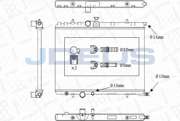 Jdeus M-007014A - Radiators, Motora dzesēšanas sistēma autodraugiem.lv